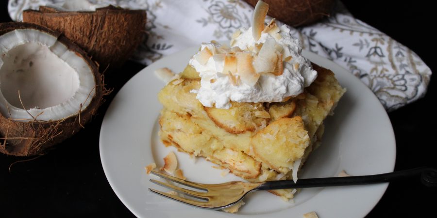 Sweet Carolina Creamy Coconut Bread Pudding