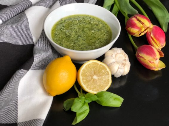 Sweet Carolina Fresh Basil Pesto