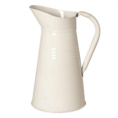 Madhu’s COLLECTION – MG Décor Water Pitcher, 7 by 6 by 10-Inch, Ivory