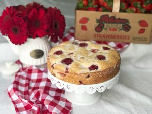 English Strawberry Tea Cake